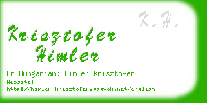 krisztofer himler business card